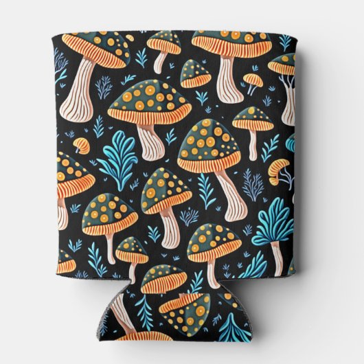 Betoverde Nocturne: bioluminescente paddenstoel Blikjeskoeler (Achterkant)