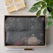 Betoverde Noir – Gotische Bloemengodin Decoupage Tissuepapier (Geschenk)
