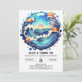 Betoverde Oceanic Kids Verjaardag Kaart (Staand voorkant)