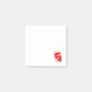 Betoverde oester gloeiende rode paddenstoel post-it® notes