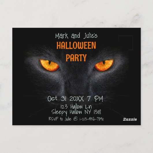 Betoverde ogen en middernachtelijk gefluister briefkaart (Achterkant)