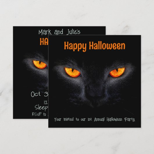 Betoverde ogen en middernachtelijk gefluister kaart (Voorkant / Achterkant)