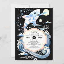 Betoverde onderwater Kinder haaienverjaardag