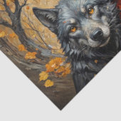 Betoverde ontmoeting - Little Red & The Black Wolf Tissuepapier (Detail)