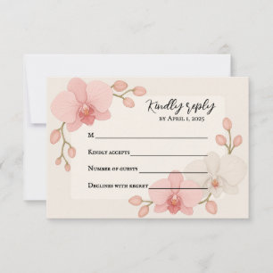Betoverde Orchidee RSVP Kaart