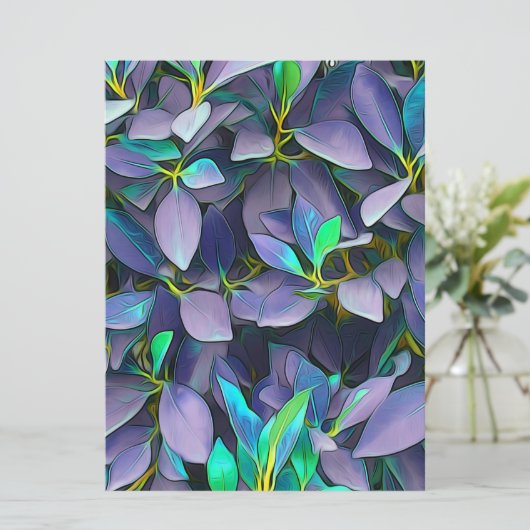 Betoverde Paarse bladeren (Staand voorkant)