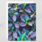 Betoverde Paarse bladeren (Voorkant / Achterkant)