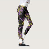 Betoverde Paarse gouden Mandala Leggings (Rechts)