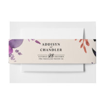 Betoverde Paarse + Oranje Bloemen Halloween bruilo