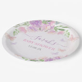 Betoverde Paarse roze vlinder Papieren Bordje (Gekanteld)