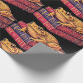 Betoverde pad op oude boeken - unieke kunst cadeaupapier (Hoek)