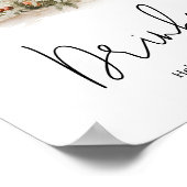 Betoverde paddenstoel bos Baby shower Drinken Poster (Hoek)