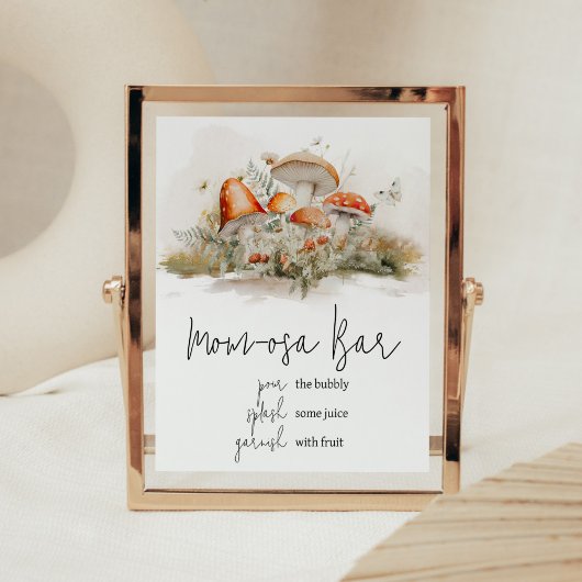 Betoverde paddenstoel bos mam osa bar poster