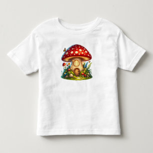 Betoverde paddenstoel huis magische huisje kinder shirts