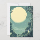 Betoverde Paddenstoel Huwelijksvoltrekking in het  Kaart (Achterkant)