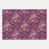 Betoverde paddenstoelen, bosflora, grillig inpakpapier vel (Voorkant 3)