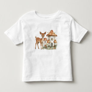 Betoverde paddenstoelen en Baby herten Kinder Shirts