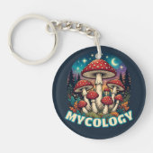 Betoverde Paddenstoelen Kunst van het Woud Sleutelhanger (Voorkant)