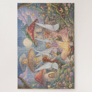 Betoverde Paddenstoelenbos Feeën Legpuzzel