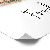 Betoverde Paddestoel Forest Baby shower Voedsel Poster (Hoek)