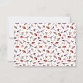 Betoverde Paddestoelen Bruiloft RSVP Kaart (Achterkant)