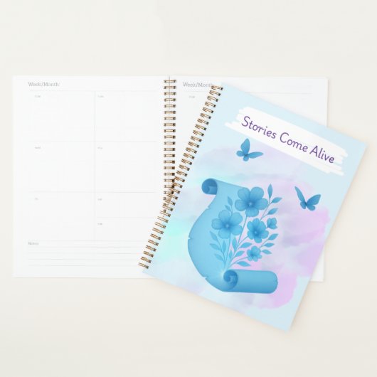 Betoverde Papyrus – Bloemen & Vlinders Ontwerp Planner (Display)