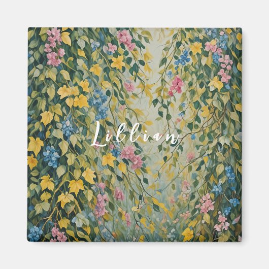 Betoverde Passage: Pastel Secret Garden Magneet (Voorkant)