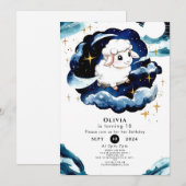 Betoverde Pastel Schaap Verjaardag Kaart (Voorkant / Achterkant)