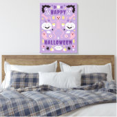 Betoverde pastel spectaculaire Halloween Canvas Afdruk (Insitu (Slaapkamer))