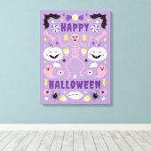 Betoverde pastel spectaculaire Halloween Canvas Afdruk (Insitu (Houten vloer))