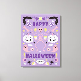 Betoverde pastel spectaculaire Halloween Canvas Afdruk