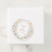 Betoverde Pastel Wildflower Tuin Bruiloft Bedankjes Labels (In situ)