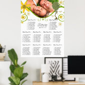 Betoverde Patchwork Bloemen Sprookje Boom Poster (Thuiskantoor)