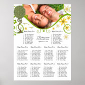 Betoverde Patchwork Bloemen Sprookje Boom Poster (Voorkant)