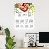 Betoverde Patchwork Bloemen Sprookje Boom Poster (Thuiskantoor)