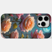 Betoverde perzik-roze rozen Case-Mate iPhone case (Achterkant (horizontaal))