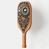 Betoverde pickleball peddel met groen oog pickleball paddle (Links)