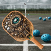 Betoverde pickleball peddel met groen oog pickleball paddle