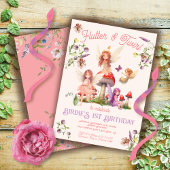 Betoverde Pixie Fairy Prinses Verjaardagsfeest Kaart