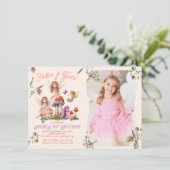 Betoverde Pixie Fairy Prinses Verjaardagsfoto Kaart (Staand voorkant)