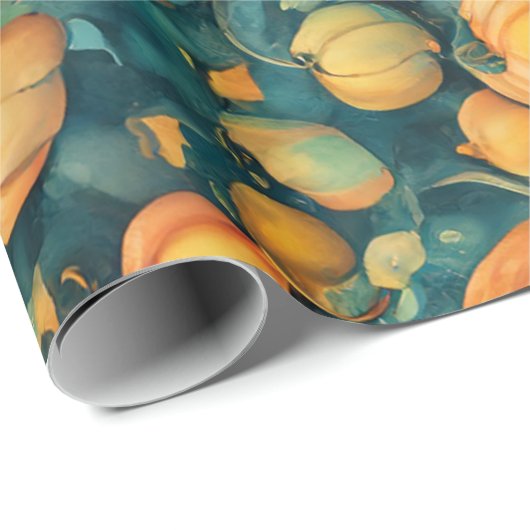 Betoverde pompoen patch cadeaupapier (Rol Hoek)