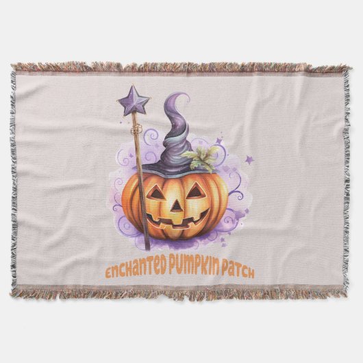 Betoverde pompoen patch deken (Voorkant)