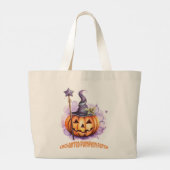 Betoverde pompoen patch grote tote bag (Achterkant)