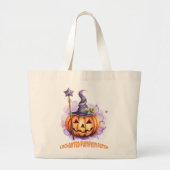 Betoverde pompoen patch grote tote bag (Voorkant)