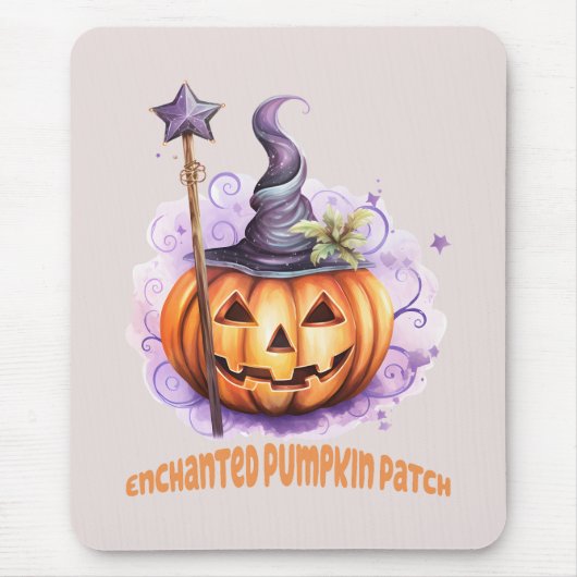 Betoverde pompoen patch muismat (Voorkant)