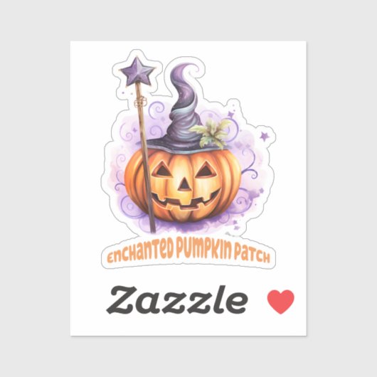 Betoverde pompoen patch sticker (Vel)