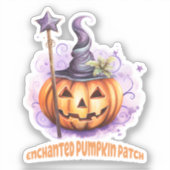 Betoverde pompoen patch sticker (Voorkant)