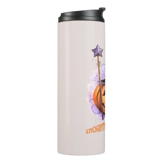 Betoverde pompoen patch thermosbeker (Gedraaid links)