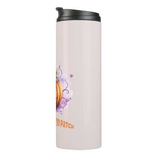 Betoverde pompoen patch thermosbeker (Geroteerd rechts)