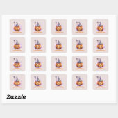 Betoverde pompoen patch vierkante sticker (Vel)